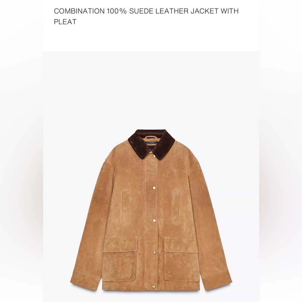 Zara Women's Tan Barn Leather Jacket
